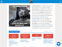 Tablet Screenshot of latitud-argentina.com